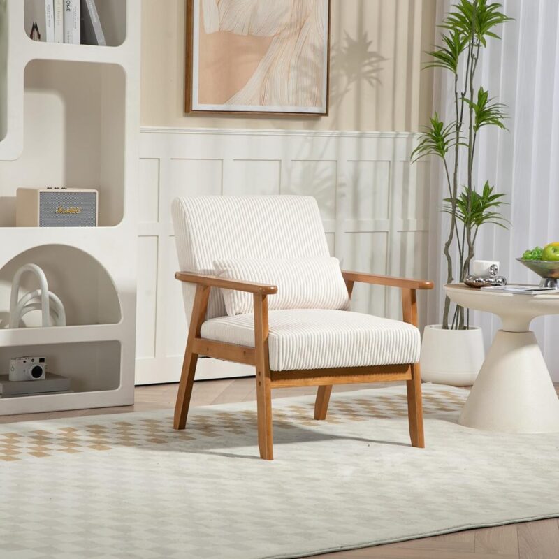 Comfy Lounge Chair – Corduroy Fabric