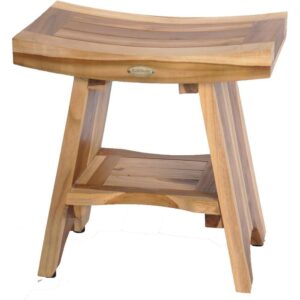 AquaRest – Waterproof Teak Bath Stool