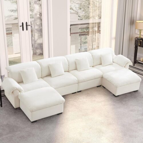 ComfyCore – Deep Sectional with Storage & Ottomans