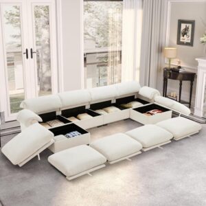 ComfyCore – Deep Sectional with Storage & Ottomans