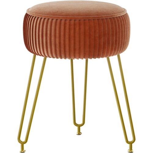 GlowPouf – Velvet Vanity Stool