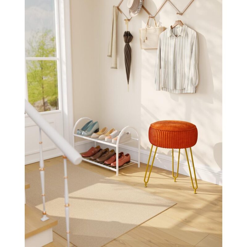 GlowPouf – Velvet Vanity Stool