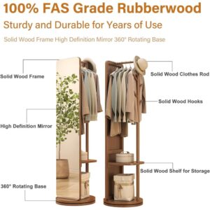 Aura Stand – Swivel Mirror with Coat Rack