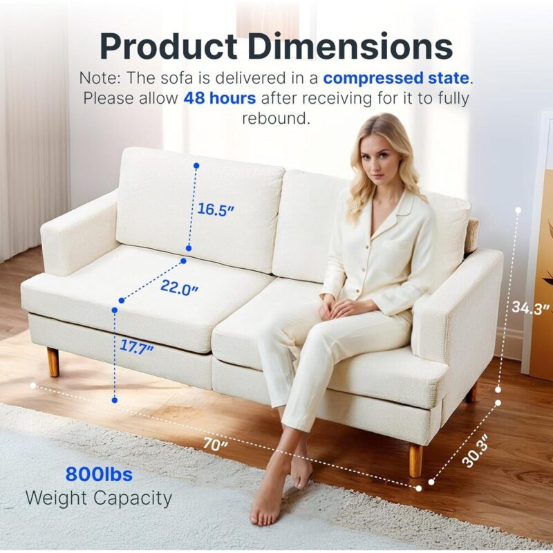 NestLounge – Deep Seat Modern Loveseat