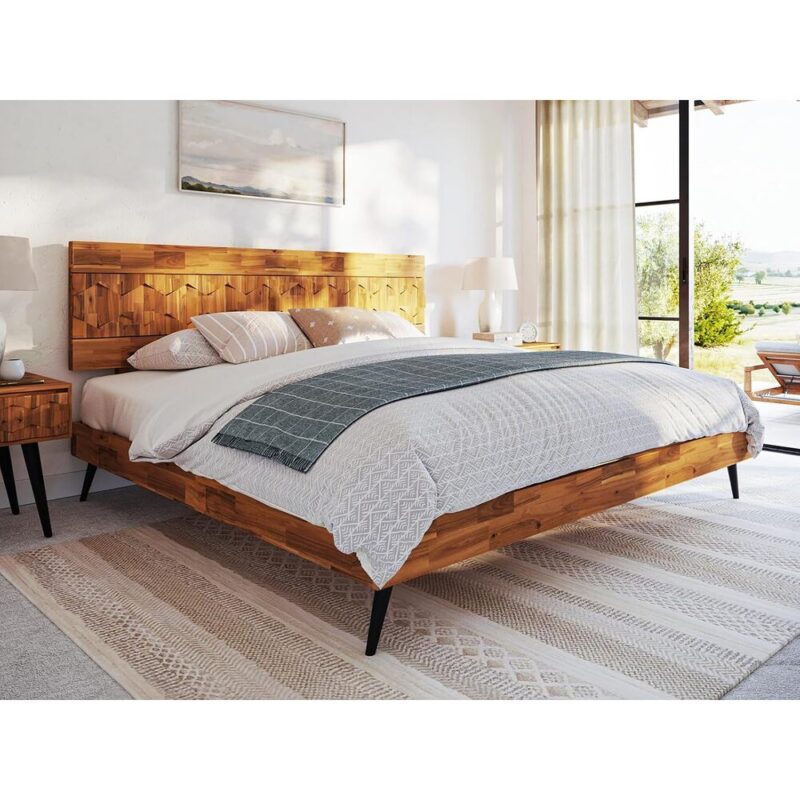 GeoTeak – Luxe Acacia Platform Bed