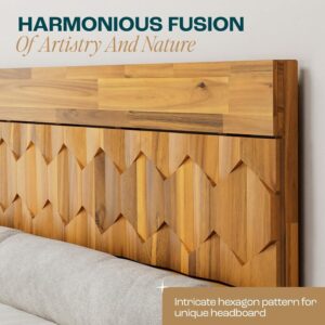 GeoTeak – Luxe Acacia Platform Bed