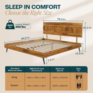 GeoTeak – Luxe Acacia Platform Bed