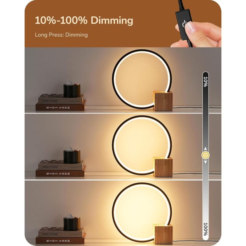 DriftLight – Minimal Wood-Base Lamp