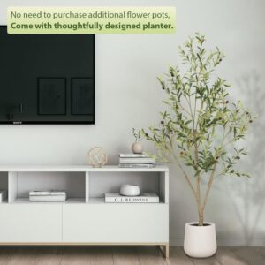 Olive Aura – Tall Faux Tree with Fruit Detail