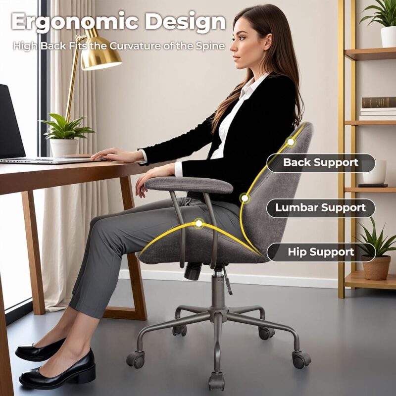 OrbitLuxe – Comfy Mid-Back Task Chair
