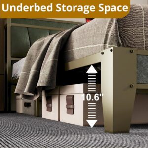 Quiet Forest – Lit Headboard & Hidden Storage