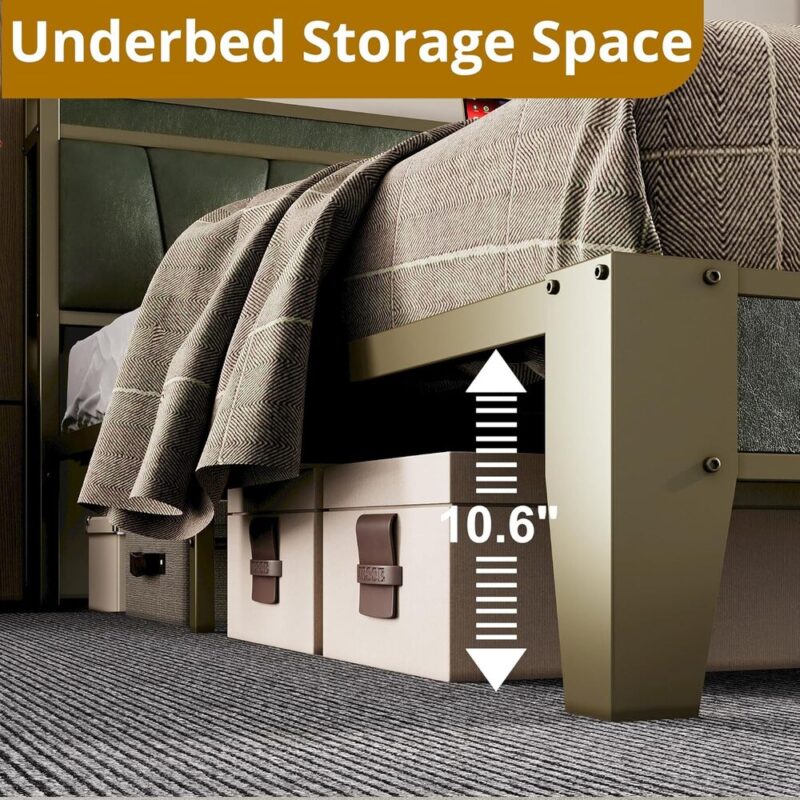 Quiet Forest – Lit Headboard & Hidden Storage