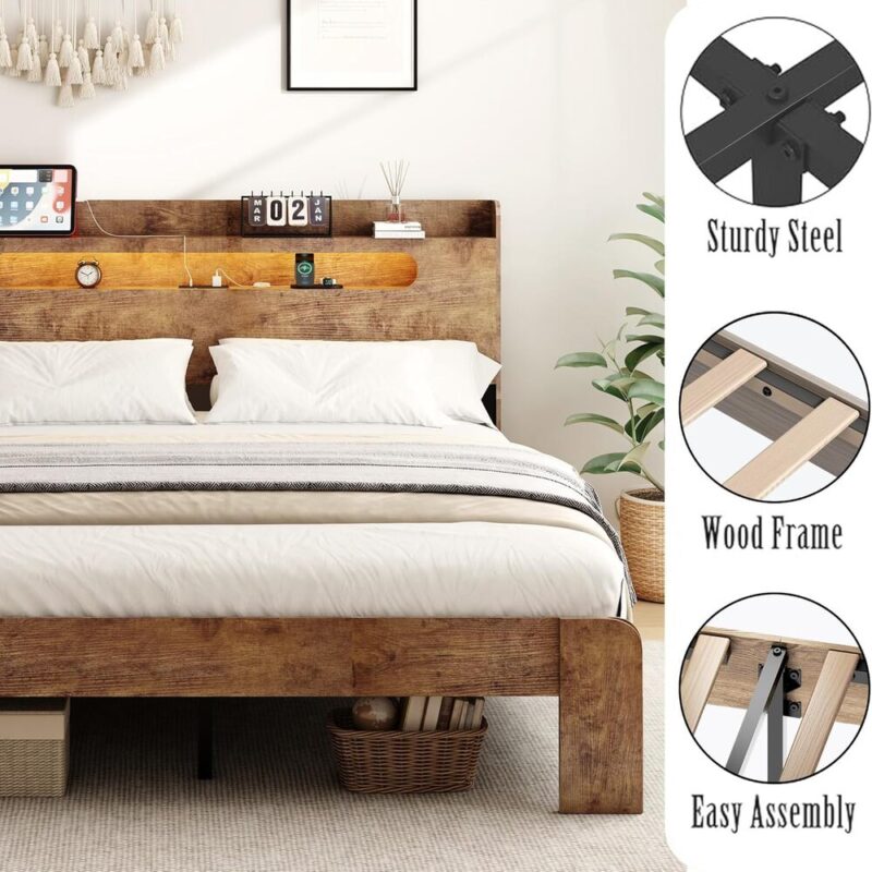 Rooted Rest – Powered Headboard & Quiet Frame