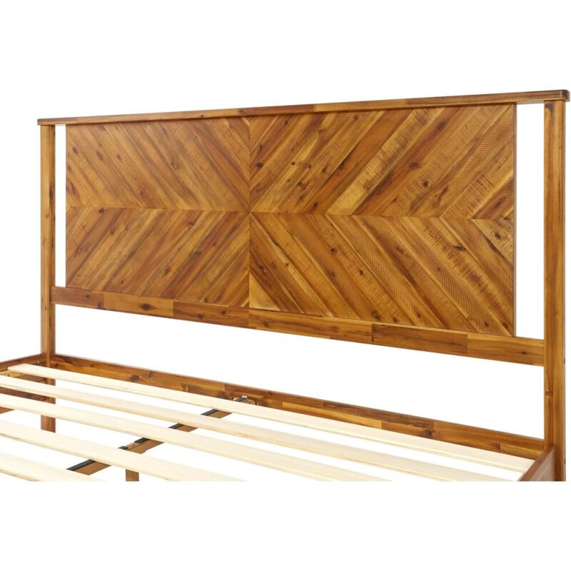 Scandinavian King Bed – Acacia Wood