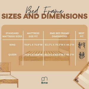 Scandinavian King Bed – Acacia Wood