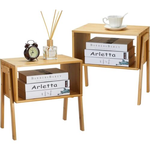 StackNest – Bamboo Bedside Tables (Set of 2)