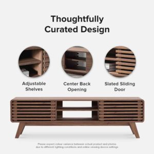 OakLine – Modern Storage TV Bench