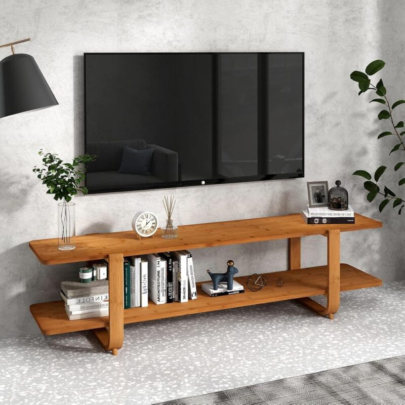TerraView – Modern Bamboo Entertainment Unit