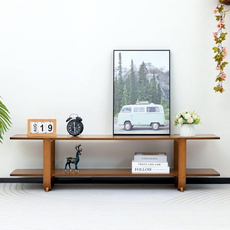 TerraView – Modern Bamboo Entertainment Unit
