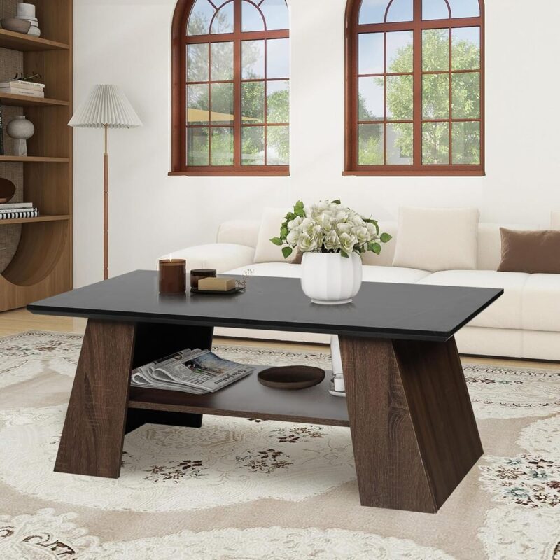 ModMesa – 2-Tier Coffee Table with Shelf