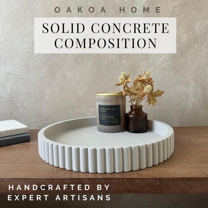 StoneCircle – Modern Concrete Tray