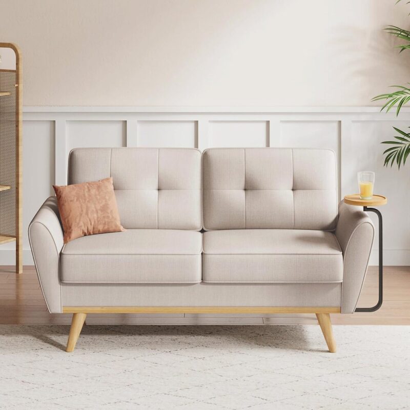 ModTray – Linen Upholstered Compact Couch