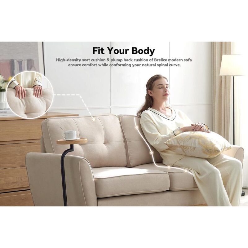 ModTray – Linen Upholstered Compact Couch