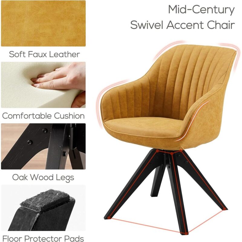 OakSpin – Mid-Century Swivel Chair