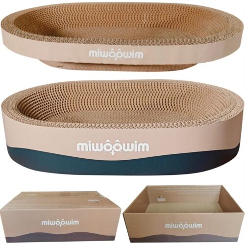 3-Piece Corrugated Cat Nest – Scratch, Lounge, Protect