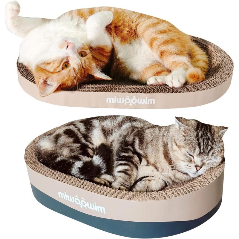 3-Piece Corrugated Cat Nest – Scratch, Lounge, Protect