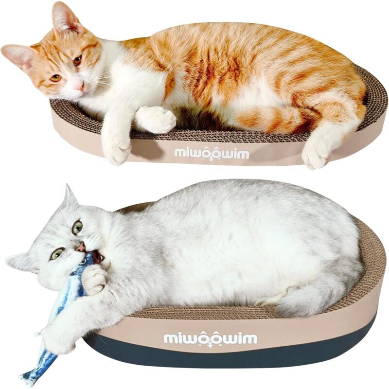 3-Piece Corrugated Cat Nest – Scratch, Lounge, Protect