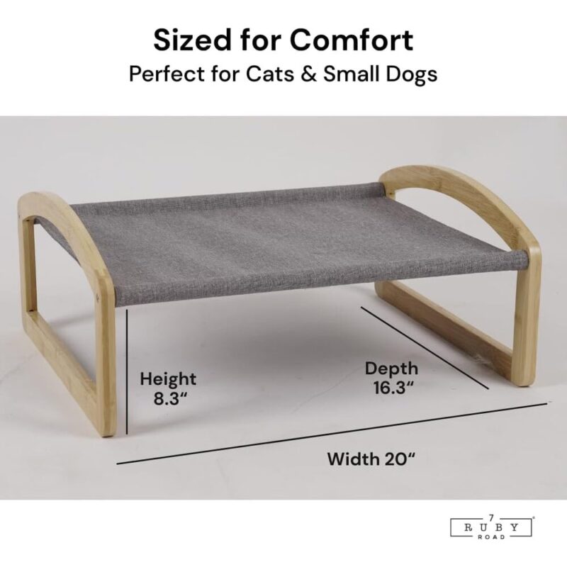 Artisan Cat Hammock – Wooden Frame & Spare Cover