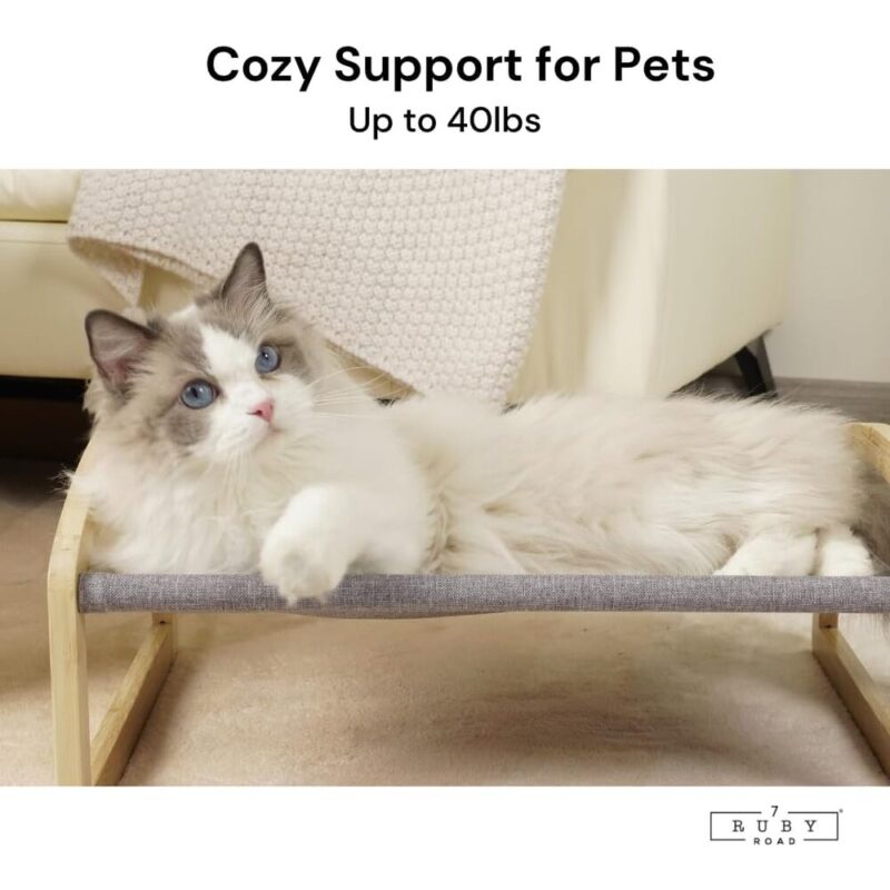 Artisan Cat Hammock – Wooden Frame & Spare Cover