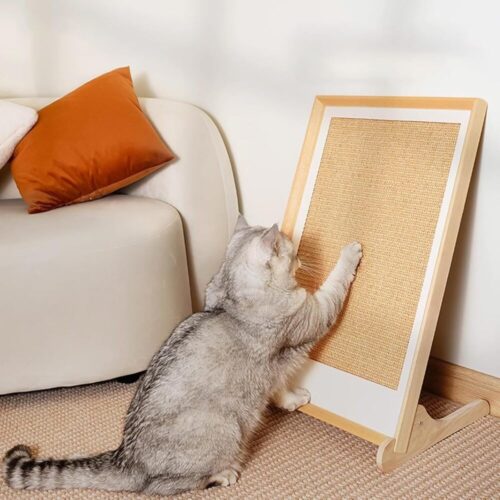 Climb & Scratch – L-Shaped Wall Cat Board