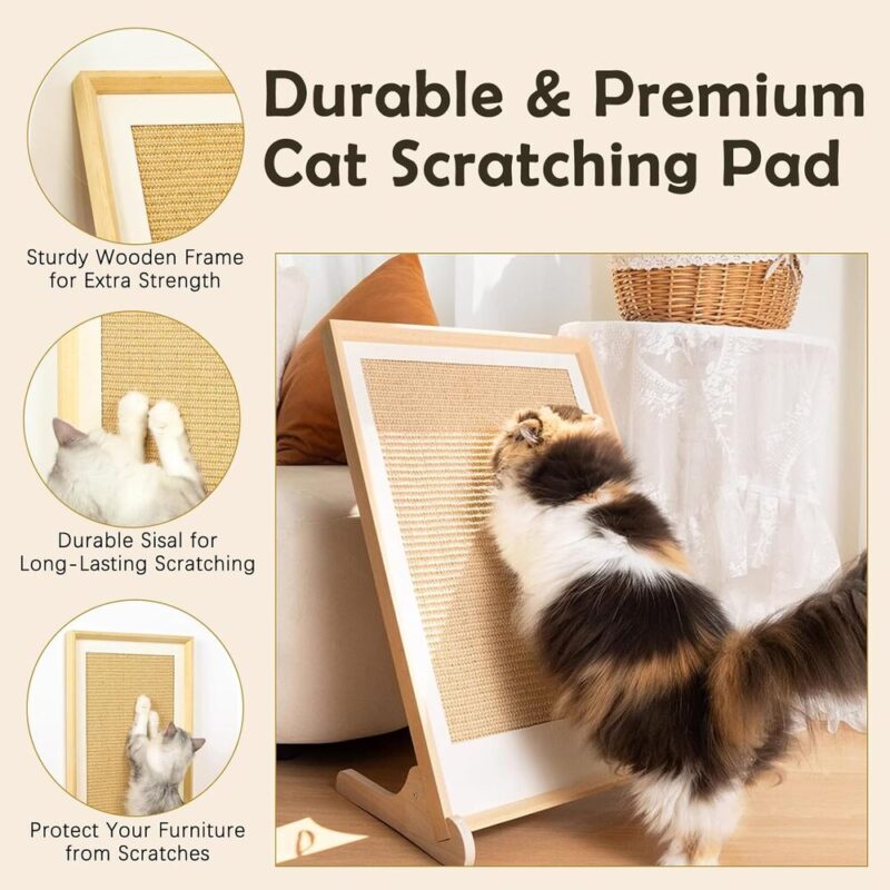 Climb & Scratch – L-Shaped Wall Cat Board