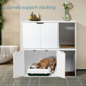 PurrHide Cat Cabinet – Enclosed Litter Box with Vent & Table Design