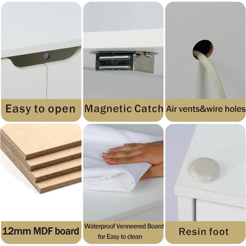 PurrHide Cat Cabinet – Enclosed Litter Box with Vent & Table Design